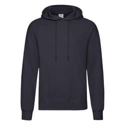 Fruit of the Loom Mens Cotton Hoodie - M, Deep Navy