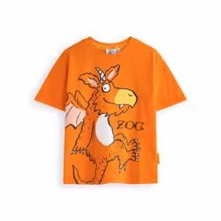 The Gruffalo Childrens/Kids Zog Big Face Short-Sleeved T-Shirt - 18-24 Months, Orange