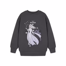 Frozen Girls Elsa Sweatshirt - 7-8 Years, Grey