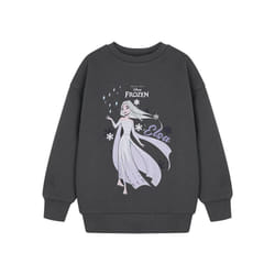 Frozen Girls Elsa Sweatshirt - 7-8 Years, Grey