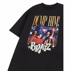 Bratz Womens/Ladies Dump Him T-Shirt - S, Black