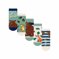 The Gruffalo Childrens/Kids Character Socks (Pack of 5) - 9 UK Child-12 UK Child, Multicoloured