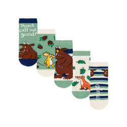 The Gruffalo Childrens/Kids Character Socks (Pack of 5) - 9 UK Child-12 UK Child, Multicoloured