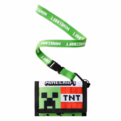 Minecraft TNT Creeper Strap Wallet