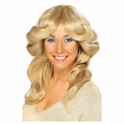 Smiffys Womens/Ladies 70s Flick Wig