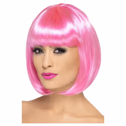 Smiffys Womens/Ladies Partyrama Wig - One Size, Pink