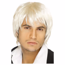 Smiffys Mens Boy Band Wig - One Size, Blonde