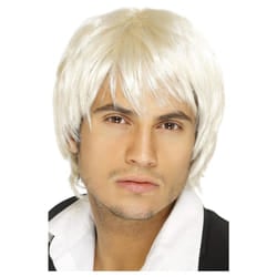 Smiffys Mens Boy Band Wig - One Size, Blonde