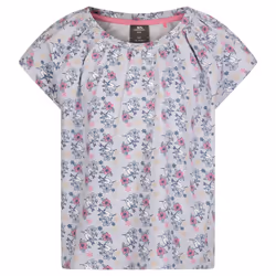 Trespass Girls Josey Flowers Top - 3-4 Years, Grey Skies