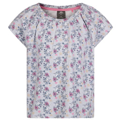 Trespass Girls Josey Flowers Top - 3-4 Years, Grey Skies