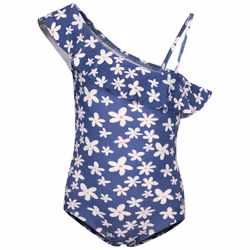 Trespass Girls Peony One Piece Swimsuit - 2-3 Years, Blue Tone
