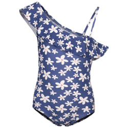 Trespass Girls Peony One Piece Swimsuit - 5-6 Years, Blue Tone