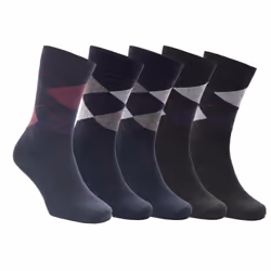 Trespass Mens Paden Socks (Pack of 5) - 7 UK-11 UK, Navy/Black
