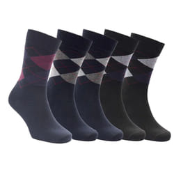 Trespass Mens Paden Socks (Pack of 5) - 7 UK-11 UK, Navy/Black