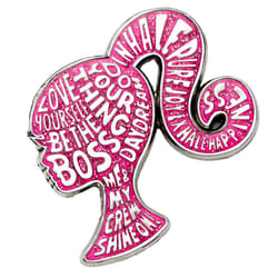 Barbie Sparkly Silhouette Badge