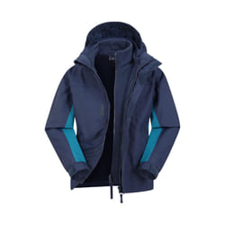 Mountain Warehouse Childrens/Kids Cannonball 3 in 1 Waterproof Jacket - 5-6 Years, Navy