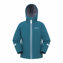 Mountain Warehouse Childrens/Kids Huxley Reflective Soft Shell Jacket - 3-4 Years, Blue