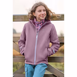 Mountain Warehouse Childrens/Kids Huxley Reflective Soft Shell Jacket - 7-8 Years, Dusky Purple