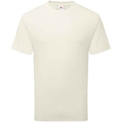 Fruit of the Loom Unisex Adult Cotton T-Shirt - L, Natural