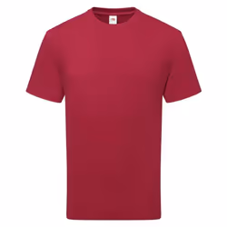 Fruit of the Loom Unisex Adult Cotton T-Shirt - S, Cranberry