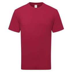 Fruit of the Loom Unisex Adult Cotton T-Shirt - S, Cranberry