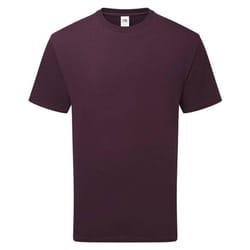 Fruit of the Loom Unisex Adult Cotton T-Shirt - S, Dark Plum