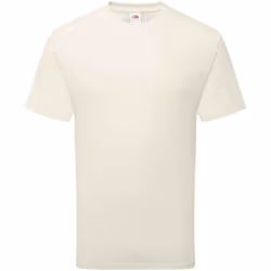 Fruit of the Loom Unisex Adult Cotton T-Shirt - S, Natural