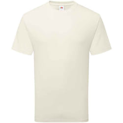 Fruit of the Loom Unisex Adult Cotton T-Shirt - S, Natural