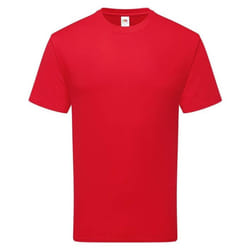 Fruit of the Loom Unisex Adult Cotton T-Shirt - XXL, Red