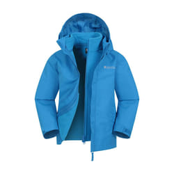 Mountain Warehouse Childrens/Kids Fell 3 in 1 Water Resistant Jacket - 9-10 Years, Bright Blue