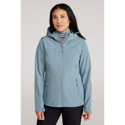 Mountain Warehouse Womens/Ladies Exodus Water Resistant Soft Shell Jacket - 14 UK, Pale Green