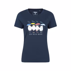 Mountain Warehouse Womens/Ladies Great British Weather T-Shirt - 12 UK, Navy