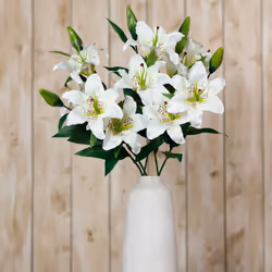 Hill Interiors Madonna Lily Artificial Flower Spray