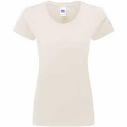 Russell Womens/Ladies Authentic Classic Ringspun Cotton T-Shirt - XL, Natural
