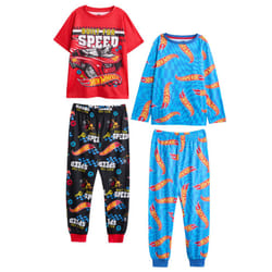 Hot Wheels Boys Built For Speed Long Pyjama Set (Pack of 2) - 3-4 Years, Multicoloured