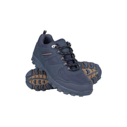 Mountain Warehouse Mens Mcleod Outdoor Wide Walking Shoes - 10 UK, Navy
