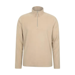 Mountain Warehouse Mens Camber II Camo Half Zip Fleece Top - M, Off White