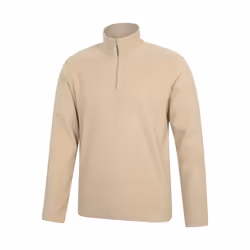 Mountain Warehouse Mens Camber II Camo Half Zip Fleece Top - 4XL, Off White