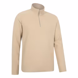 Mountain Warehouse Mens Camber II Camo Half Zip Fleece Top - 4XL, Off White