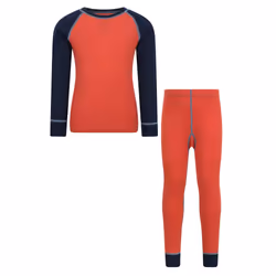 Mountain Warehouse Childrens/Kids Merino II Base Layer Set - 2-3 Years, Burnt Orange