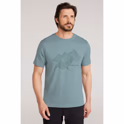 Mountain Warehouse Mens Tonal Organic T-Shirt - XS, Light Khaki