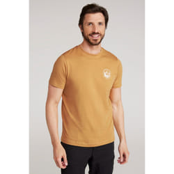 Mountain Warehouse Mens Valley Organic T-Shirt - XS, Mustard