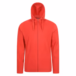 Mountain Warehouse Mens Camber Fleece Full Zip Hoodie - M, Active Red
