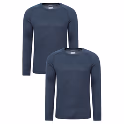 Mountain Warehouse Mens Talus Base Layer Top (Pack of 2) - 4XL, Navy