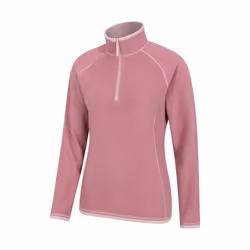 Mountain Warehouse Womens/Ladies Montana Half Zip Fleece Top - 6 UK, Light Pink