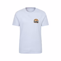 Mountain Warehouse Mens Crest Organic T-Shirt - 3XL, Light Grey