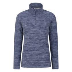 Mountain Warehouse Womens/Ladies Snowdon Melange Fleece Top - 6 UK, Dark Blue