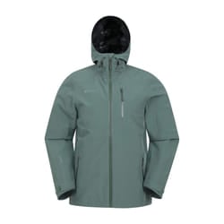 Mountain Warehouse Mens Bachill Three Layer Waterproof Jacket - XL, Dark Green