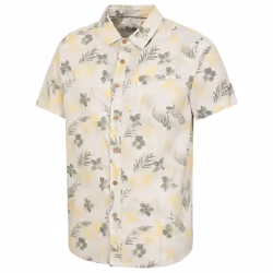 Mountain Warehouse Mens Tropical Short-Sleeved Shirt - L, Khaki