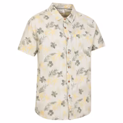 Mountain Warehouse Mens Tropical Short-Sleeved Shirt - L, Khaki